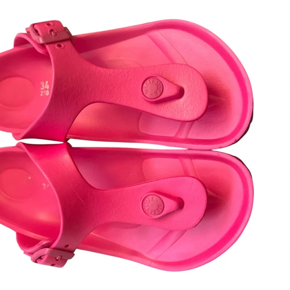Birkenstock Gizeh EVA Girls' Sandal, Pink, 34 EU, US 3-3.5